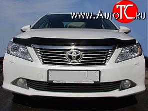 3 299 р. Дефлектор капота NovLine  Toyota Camry  XV50 (2011-2014) дорестайлинг  с доставкой в г. Пермь