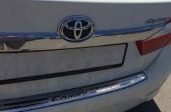 4 199 р. Защитная накладка на задний бампер СТ Toyota Camry XV55 1-ый рестайлинг (2014-2017)  с доставкой в г. Пермь. Увеличить фотографию 2