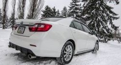3 599 р. Диффузор заднего бампера Sport Toyota Camry XV50 дорестайлинг (2011-2014) (Под окраску, Неокрашенный)  с доставкой в г. Пермь. Увеличить фотографию 2