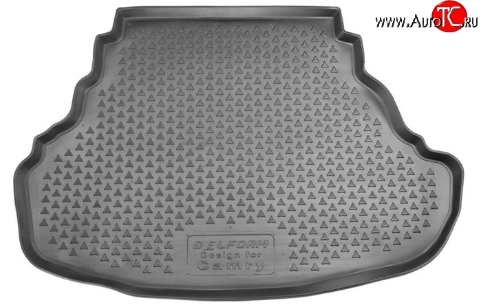 1 299 р. Коврик в багажник Delform (полиуретан)  Toyota Camry ( XV50,  XV55) (2011-2018) дорестайлинг, 1-ый рестайлинг, 2-ой рестайлинг  с доставкой в г. Пермь