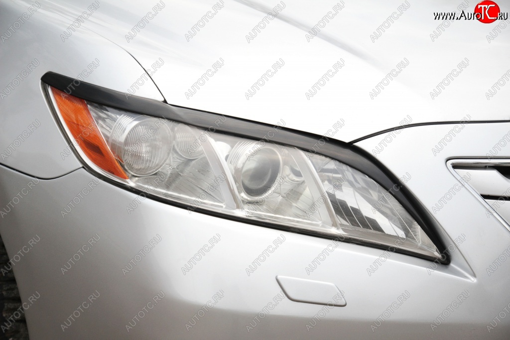 1 129 р. Реснички на фары RA Toyota Camry XV40 (2006-2008) дорестайлинг (Неокрашенные) с доставкой в г. Пермь Увеличить фотографию 1 1 129 р. Реснички на фары RA Toyota Camry XV40 (2006-2008) дорестайлинг (Неокрашенные) с доставкой в г. Пермь