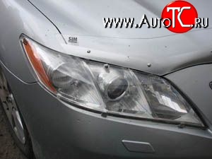 1 268 р. Прозрачная защита передних фар Novline Toyota Camry XV40 рестайлинг (2009-2011)  с доставкой в г. Пермь