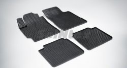 Износостойкие коврики в салон с рисунком Сетка SeiNtex Premium 4 шт. (резина) Toyota Camry  XV40 (2009-2011) рестайлинг