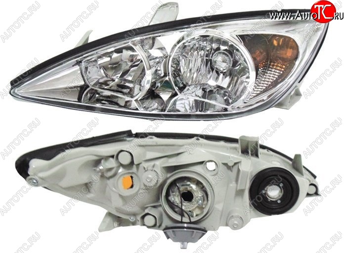 5 649 р. Левая фара SAT (длинное ухо) Toyota Camry XV30 дорестайлинг (2001-2004)  с доставкой в г. Пермь