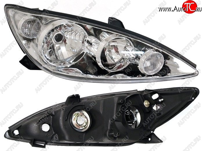 3 369 р. Правая фара SAT (короткое ухо) Toyota Camry XV30 рестайлинг (2004-2006)  с доставкой в г. Пермь