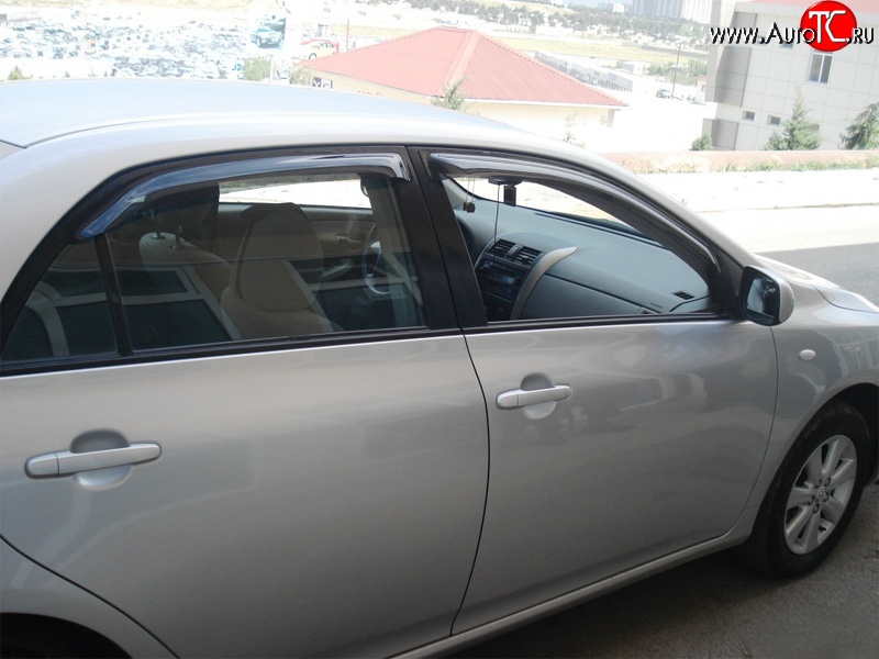 3 199 р. Дефлекторы окон (ветровики) (седан) Novline 4 шт. Toyota Corolla E150 седан дорестайлинг (2006-2010)  с доставкой в г. Пермь