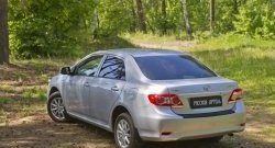1 329 р. Защитная накладка на задний бампер RA  Toyota Corolla  E150 (2006-2010) седан дорестайлинг  с доставкой в г. Пермь. Увеличить фотографию 2
