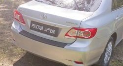 1 329 р. Защитная накладка на задний бампер RA  Toyota Corolla  E150 (2006-2010) седан дорестайлинг  с доставкой в г. Пермь. Увеличить фотографию 3