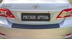 1 329 р. Защитная накладка на задний бампер RA  Toyota Corolla  E150 (2006-2010) седан дорестайлинг  с доставкой в г. Пермь. Увеличить фотографию 4