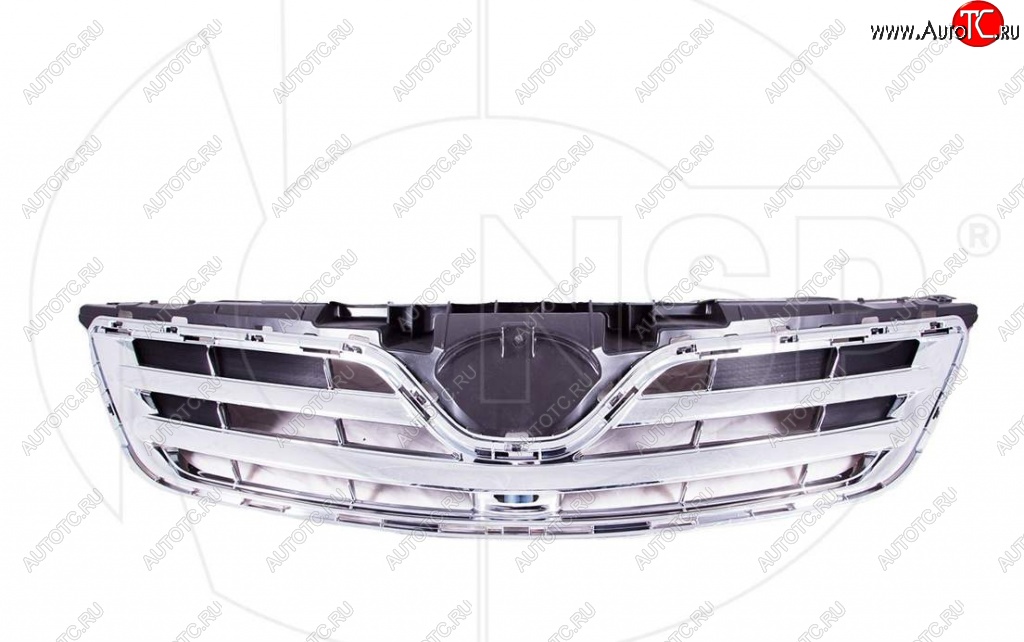 6 449 р. Решетка радиатора NSP Toyota Corolla E150 седан рестайлинг (2009-2013) (Неокрашенная)  с доставкой в г. Пермь