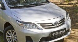 999 р. Реснички на фары RA Toyota Corolla E140 седан рестайлинг (2009-2013) (Неокрашенные)  с доставкой в г. Пермь. Увеличить фотографию 4