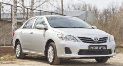 1 859 р. Защитная сетка решетки переднего бампера РА  Toyota Corolla  E150 (2009-2013) седан рестайлинг  с доставкой в г. Пермь. Увеличить фотографию 5