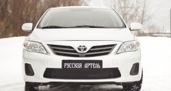 999 р. Зимняя заглушка решетки переднего бампера РА  Toyota Corolla ( E140,  E150) (2009-2013) седан рестайлинг  с доставкой в г. Пермь. Увеличить фотографию 3