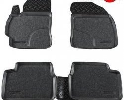 Комплект ковриков в салон Aileron 4 шт. (полиуретан, покрытие Soft) Toyota Corolla  E150 (2006-2013) седан дорестайлинг, седан рестайлинг