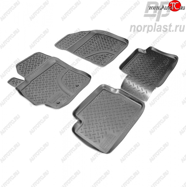 2 199 р. Комплект ковриков в салон Norplast  Toyota Corolla  E150 (2006-2013) седан дорестайлинг, седан рестайлинг  с доставкой в г. Пермь