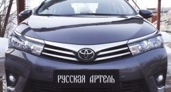 1 049 р. Реснички на фары RA  Toyota Corolla  E180 (2013-2016) дорестайлинг (Неокрашенные)  с доставкой в г. Пермь. Увеличить фотографию 3