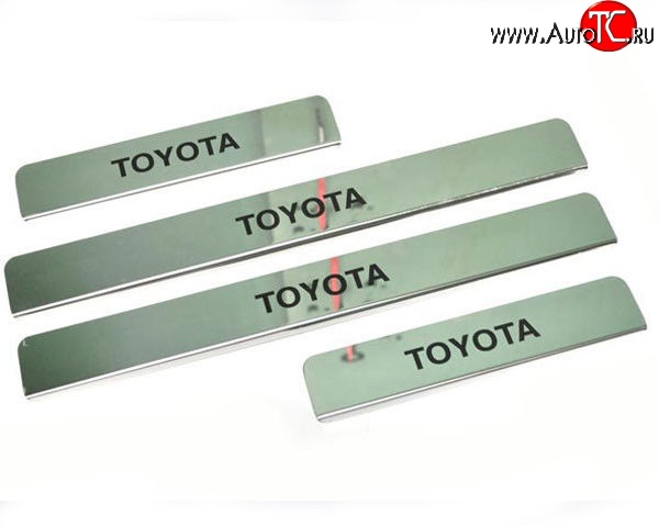 799 р. Накладки на порожки автомобиля M-VRS (нанесение надписи методом окраски) Toyota Corolla E180 дорестайлинг (2013-2016)  с доставкой в г. Пермь