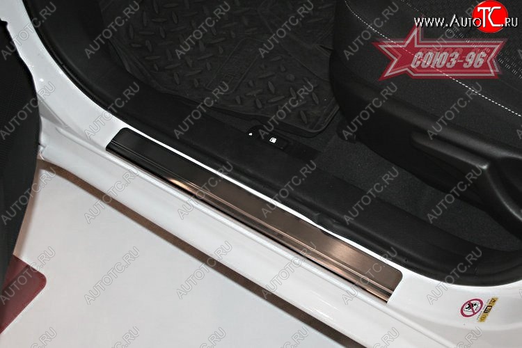 2 519 р. Накладки на внутренние пороги Souz-96 Toyota Corolla E180 дорестайлинг (2013-2016)  с доставкой в г. Пермь