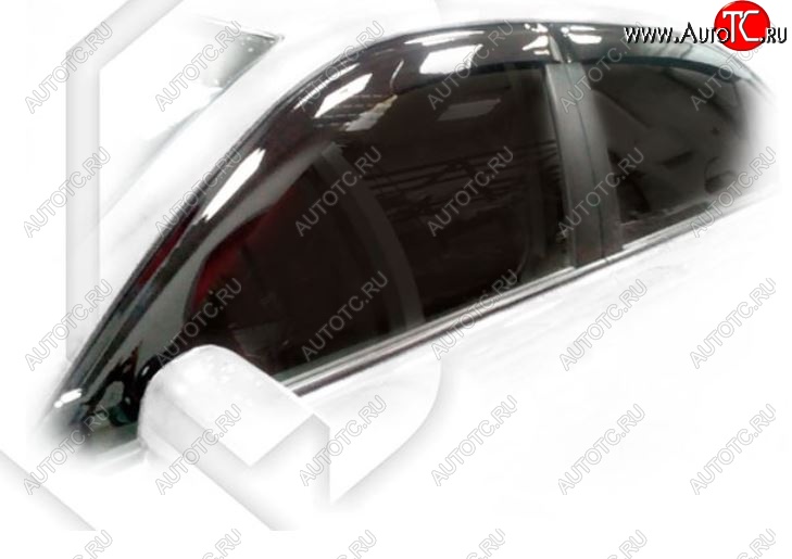 1 999 р. Дефлектора окон CA-Plastic Toyota Corolla Axio (E160) седан дорестайлинг (2012-2016) (Classic полупрозрачный, Без хром.молдинга)  с доставкой в г. Пермь