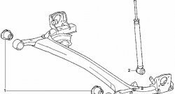 1 999 р. Полиуретановый сайлентблок балки задней подвески Точка Опоры Toyota Ractis (2005-2010)  с доставкой в г. Пермь. Увеличить фотографию 2