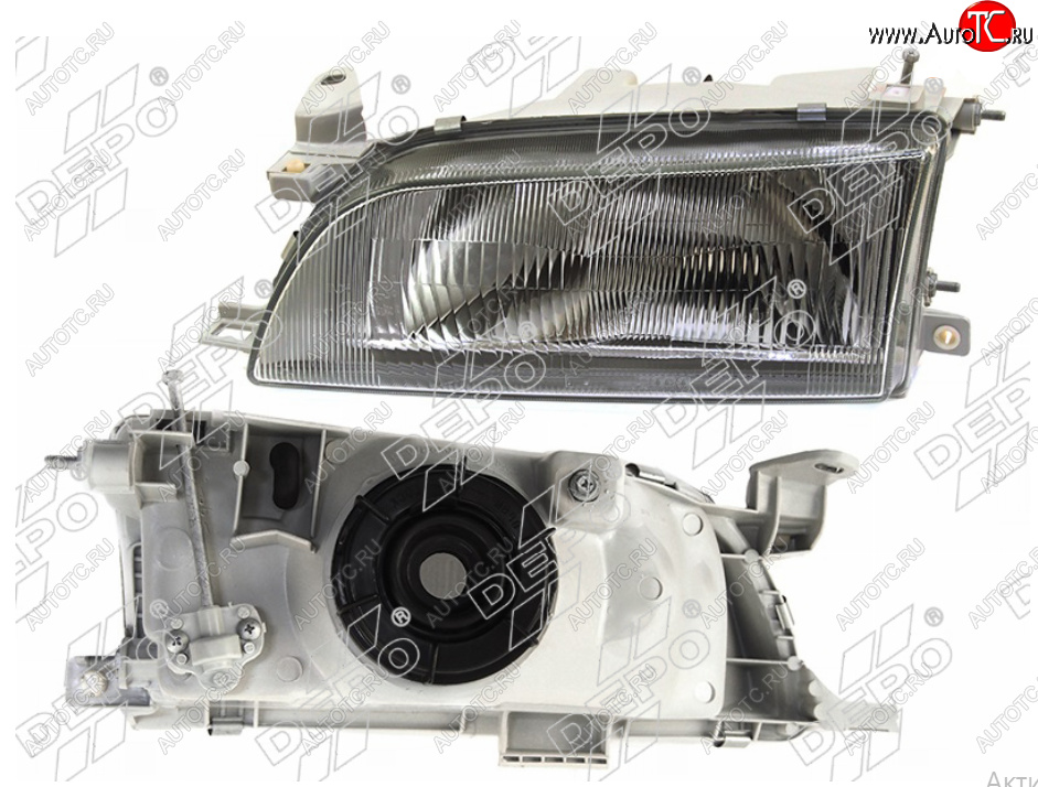 4 099 р. Левая фара (Евросвет) DEPO Toyota Corolla E100 седан (1991-2002)  с доставкой в г. Пермь