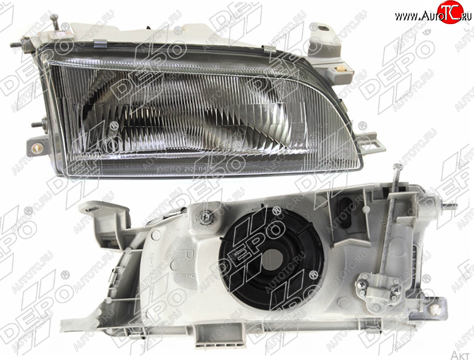 4 099 р. Правая фара (Евросвет) DEPO Toyota Corolla E100 седан (1991-2002)  с доставкой в г. Пермь