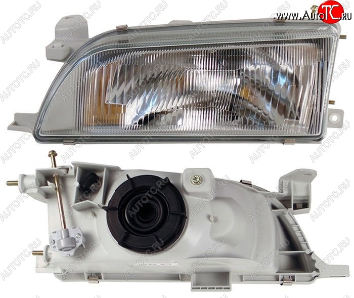 2 599 р. Левая фара SAT (стекло) Toyota Corolla E100 седан (1991-2002)  с доставкой в г. Пермь
