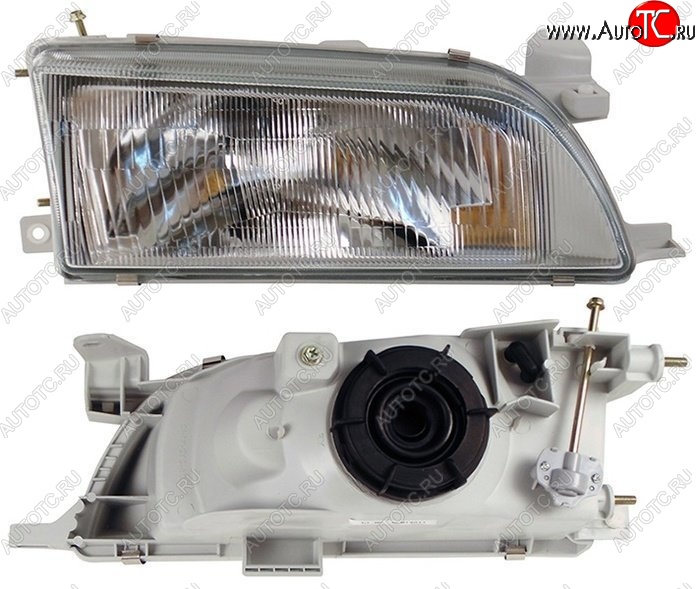 2 599 р. Правая фара SAT (стекло) Toyota Corolla E100 седан (1991-2002)  с доставкой в г. Пермь