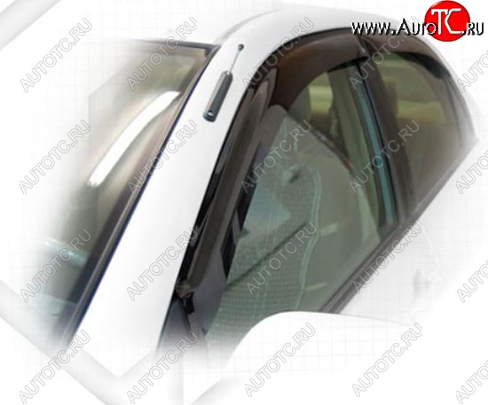1 999 р. Дефлектора окон (E100, 103) CA-Plastic Toyota Corolla E110 седан дорестайлинг (1997-2000) (Classic полупрозрачный, Без хром.молдинга, Крепление только на скотч)  с доставкой в г. Пермь