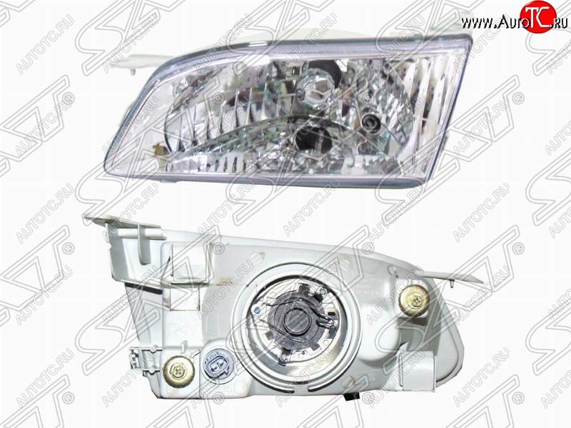 2 179 р. Правая фара SAT (хрусталь) Toyota Corolla E110 седан дорестайлинг (1997-2000)  с доставкой в г. Пермь