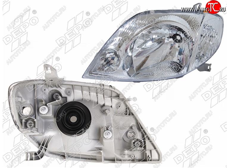 7 599 р. Левая передняя фара DEPO (Евросвет) Toyota Corolla E110 седан рестайлинг (2000-2002)  с доставкой в г. Пермь