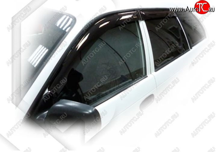 2 079 р. Дефлектора окон (Е100, 103) CA-Plastic  Toyota Corolla  E110 (1997-2000) универсал дорестайлинг (Classic полупрозрачный, Без хром.молдинга, Крепление только на скотч)  с доставкой в г. Пермь