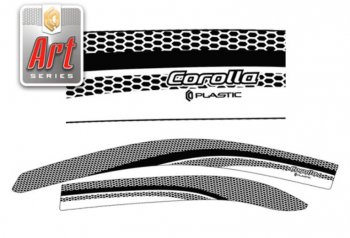 Дефлектора окон (E121-124) CA-Plastic Toyota Corolla  E120 (2000-2004) седан дорестайлинг