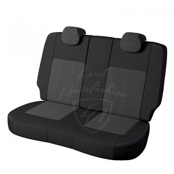 6 749 р. Чехлы для сидений Lord Autofashion Турин (жаккард)  Toyota Corolla ( E150,  E140) (2006-2013) седан дорестайлинг, седан рестайлинг (Черный, вставка Тома серый)  с доставкой в г. Пермь. Увеличить фотографию 2
