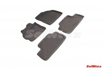 5 449 р. Комплект ворсовых ковриков в салон Seintex (3D)  Toyota Corolla ( E150,  E140) (2006-2013) седан дорестайлинг, седан рестайлинг (Черный)  с доставкой в г. Пермь. Увеличить фотографию 2