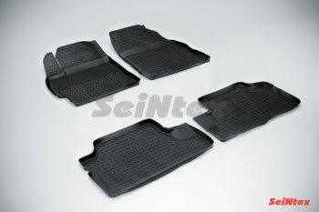 Коврики в салон SeiNtex (резина, высокий бортик) Toyota Corolla E140 седан рестайлинг (2009-2013)