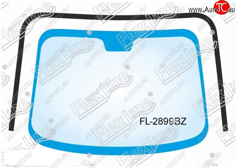 2 349 р. Молдинг лобового стекла FlexLine Toyota Corolla E150 седан дорестайлинг (2006-2010)  с доставкой в г. Пермь