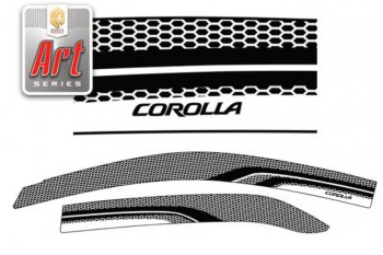 Дефлектора окон CA-Plastic Toyota Corolla  E150 (2006-2010) седан дорестайлинг