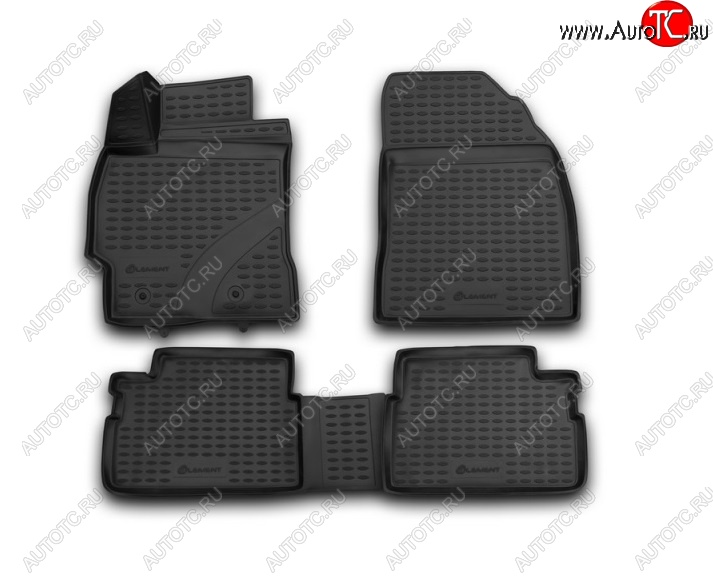 2 399 р. Коврики 3D в салон (полиуретан) Element  Toyota Corolla  E150 (2006-2013) седан дорестайлинг, седан рестайлинг  с доставкой в г. Пермь