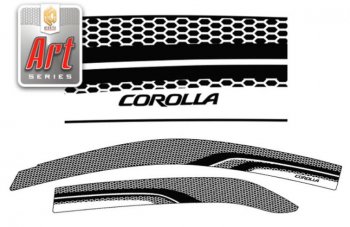 Дефлектора окон CA-Plastic Toyota Corolla  E150 (2009-2013) седан рестайлинг