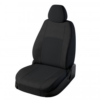 Чехлы для сидений Lord Autofashion Турин (жаккард) Toyota Corolla E180 дорестайлинг (2013-2016) (Чёрный, вставка Эльбрус)