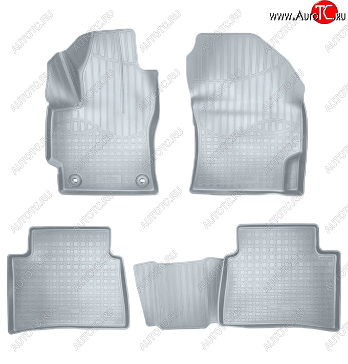 2 999 р. Коврики салонные Noplast (3D)  Toyota Corolla  E210 (2018-2022) седан дорестайлинг, универсал дорестайлинг, хэтчбэк 5 дв. дорестайлинг (Серые)  с доставкой в г. Пермь