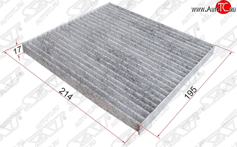 237 р. Фильтр салона SAT  Lifan Solano (2010-2025), Toyota Corolla Fielder  E120 (2000-2006), Toyota Funcargo (2002-2005), Toyota Ist  XP60 (2001-2005), Toyota Platz ( рестайлинг) (1999-2005), Toyota RAV4  CA20 (2000-2003), Toyota Vitz  XP10 (1998-2001) (Угольный)  с доставкой в г. Пермь
