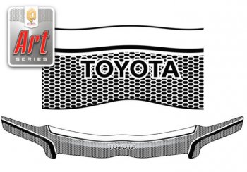 Дефлектор капота CA-Plastiс Toyota Corolla Fielder  E120 (2004-2006) универсал 2-ой рестайлинг (Серия Art графит)