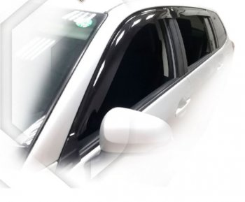 Дефлектора окон CA-Plastic Toyota Corolla Fielder  E160 (2012-2015) универсал дорестайлинг (Classic полупрозрачный, Без хром.молдинга)