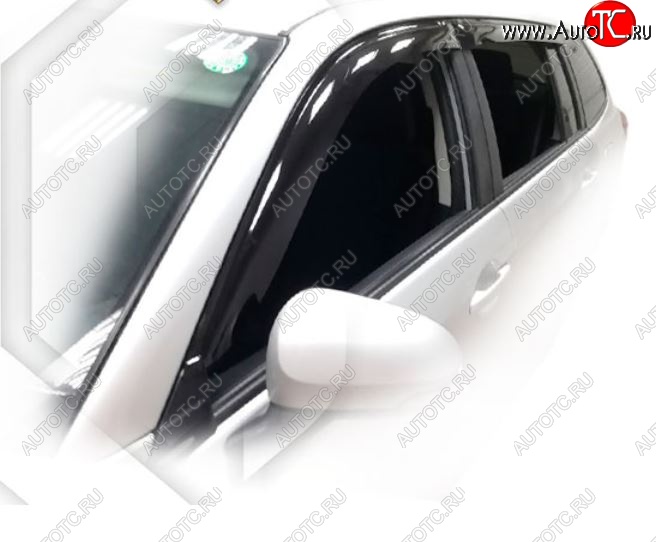 2 079 р. Дефлектора окон CA-Plastic  Toyota Corolla Fielder  E160 (2012-2015) универсал дорестайлинг (Classic полупрозрачный, Без хром.молдинга)  с доставкой в г. Пермь