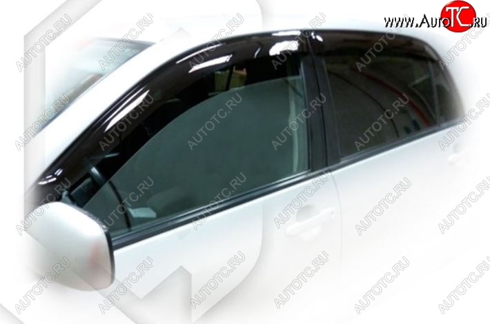 1 999 р. Дефлектор капота CA-Plastiс  Toyota Corolla Runx  E120 (1999-2002) хэтчбэк 5 дв. дорестайлинг (Classic полупрозрачный, Без хром. молдинга, Крепление только на скотч)  с доставкой в г. Пермь