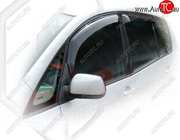1 999 р. Дефлектора окон CA-Plastic Toyota Corolla Verso Е120 (2001-2004) (Classic полупрозрачный, Без хром.молдинга)  с доставкой в г. Пермь