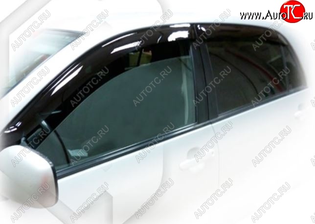 1 999 р. Дефлектора окон Allex (E121-124) CA-Plastic  Toyota Corolla  E120 (2000-2004) хэтчбек 5 дв. дорестайлинг (Classic полупрозрачный, Без хром.молдинга, Крепление только на скотч)  с доставкой в г. Пермь