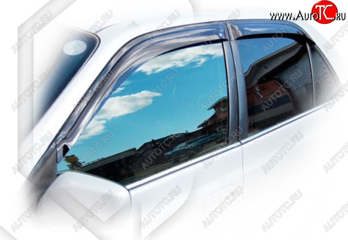 1 999 р. Дефлектора окон CA-Plastic  Toyota Corona Premio  T210 (1996-1997) дорестайлинг (Classic полупрозрачный, Без хром.молдинга, Крепление только на скотч)  с доставкой в г. Пермь